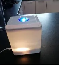 Miniaire acondicionado portátil USB, Humidificador purificador, ventilador de refrigeración de aire de escritorio, 7 colores, para oficina y habitación