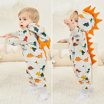 

Infant Baby Boys Girls Romper Winter Hooded Cotton Clothes