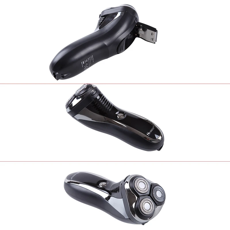 SURKER RSCX-7568A 3D электробритва Мужская USB перезаряжаемая 3 лезвия портативный триммер для бороды машинка для стрижки бакенбард