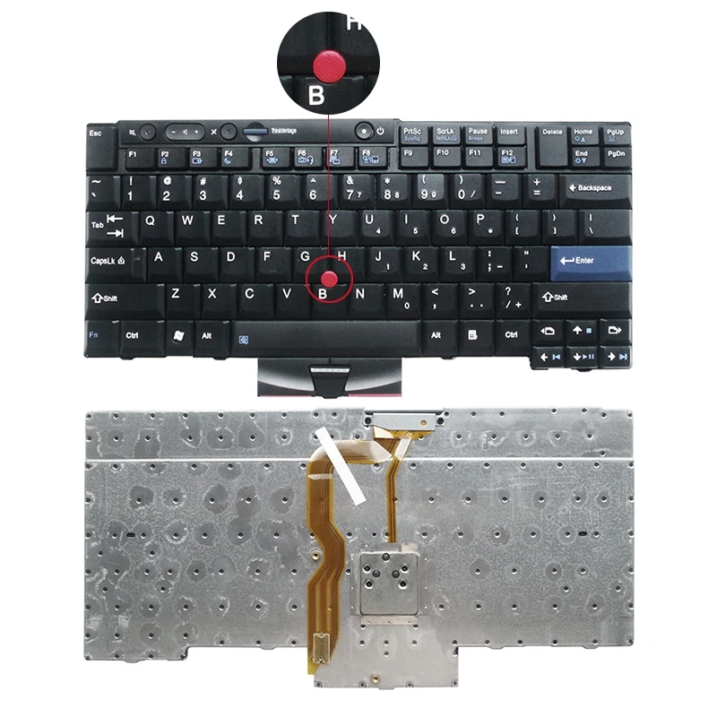 YALUZU Новинка для Lenovo Thinkpad IBM T410 T410S T400S T520 T420 X220 W500 T510 W510 английская клавиатура