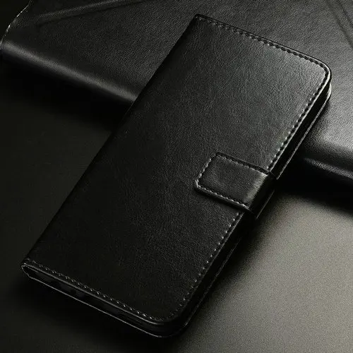 Кожаный чехол-портмоне для huawei Y9 Y7 премьер-профессионал Y9 Y6 Y5 премьер-профессионал Lite Honor 7A 8s 7C Pro Кожаный чехол-книжка с мягкой обложкой - Цвет: Retro Style-black