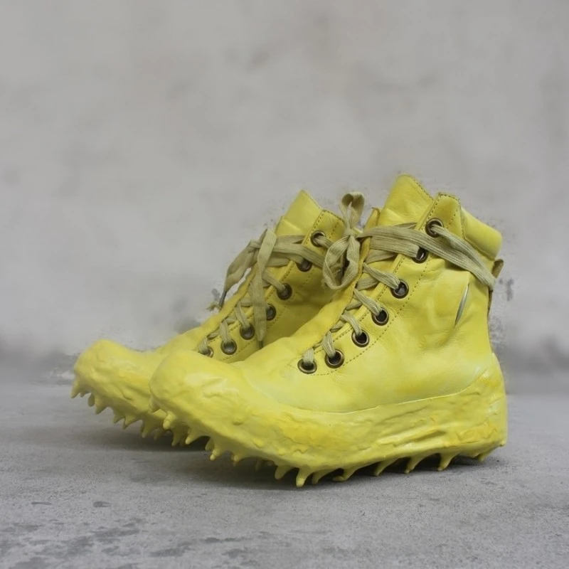 vintage white ankle boots