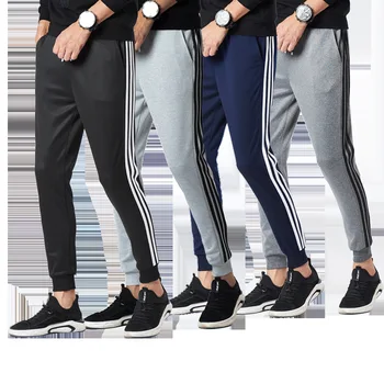 

Mens Sports Running Pants Jogging Pants Men Striped Football Swepants Soccer Pants Gym Training Pants Sport Trousers Plus 4XL