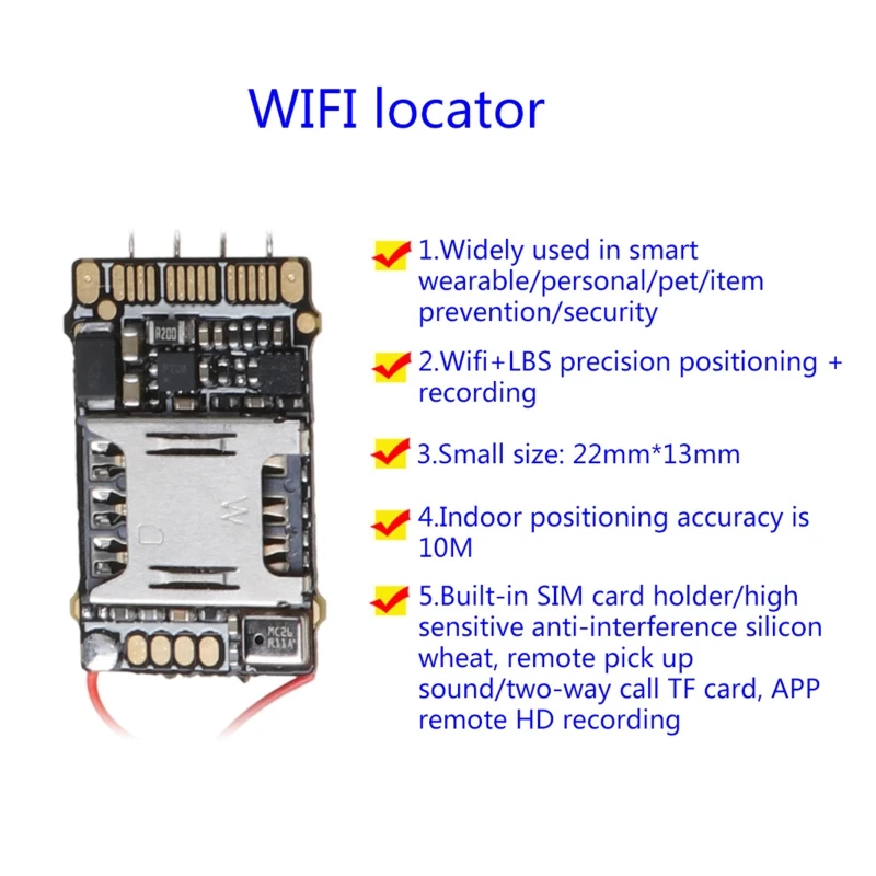 

GPS Tracker GSM AGPS Wifi LBS Locator Free Web APP Tracking Voice Recorder ZX620 203D
