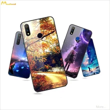 Tempered glass Case For OPPO Realme 5 pro 5s 5i X2 Q Phone Mirror shell Back Cover on Realme 3 3pro Frost jellyfish phoenix Shin