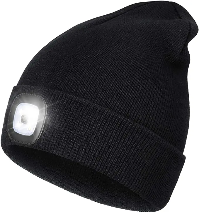 Led Beanie Torch Hat With Light Men 