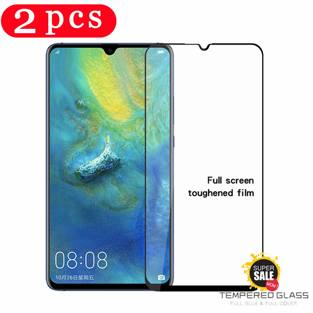 Закаленное стекло с полным покрытием для huawei mate 30 20 pro 20X 10 9 lite пленка защиты
