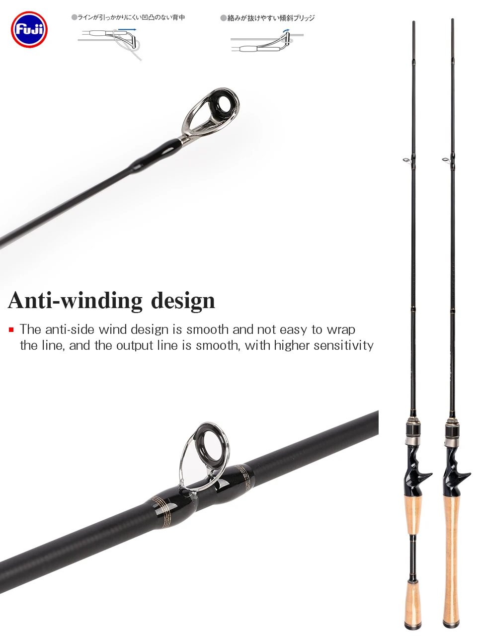 TSURINOYA Baitcasting Удочка PROFLEX 1,91 м 632LC FUJI направляющие кольца FUJI катушка сиденье 3A пробковая ручка высокоуглеродистая приманка