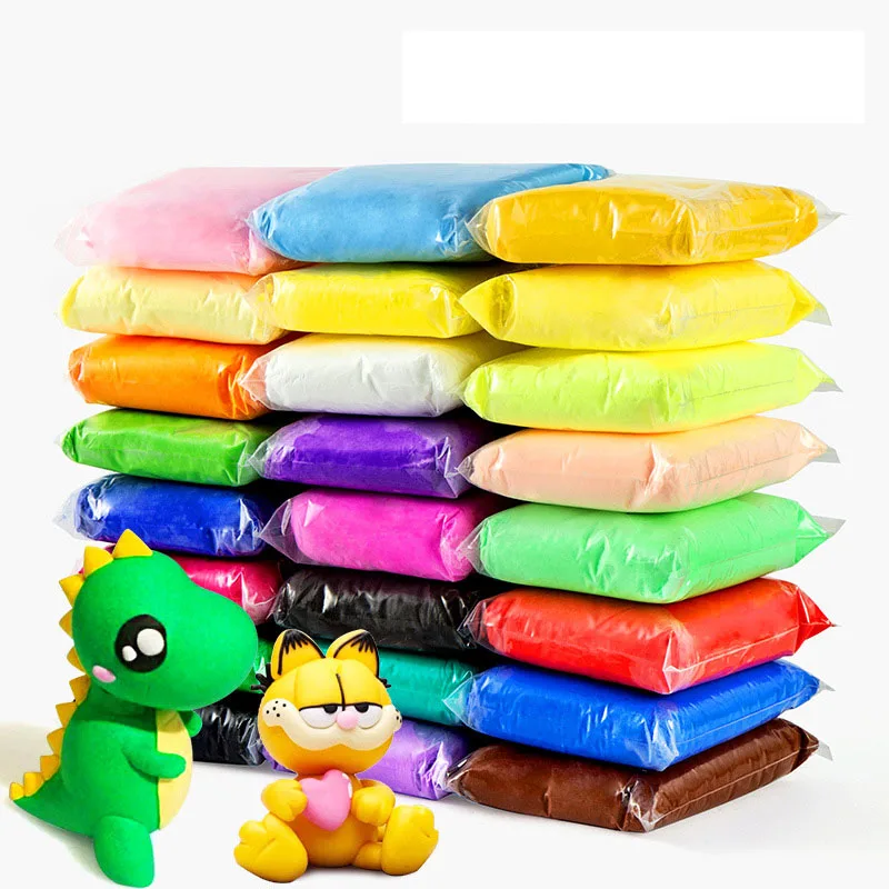 

36color lot Foam Slime Air Dry Light Colored Snow Mud Polymer Clay tools Intelligent Plasticine Soft DIYSnowflake Modeling Slime