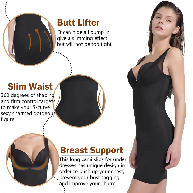 Sexy Seamless Full Body Control Slips Underwear Dress Women Shapewear