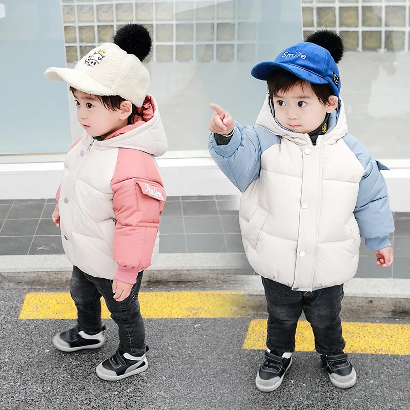 

2019 New Style Korean-style CHILDREN'S Cotton-padded Jacket Men And Women Children Winter Cotton-padded Clothes Children Childre