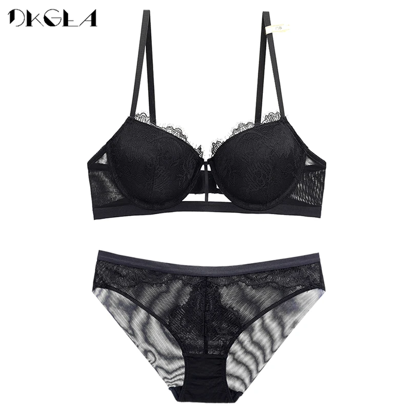 Comfortable Stylish white black bra panty sets Deals 