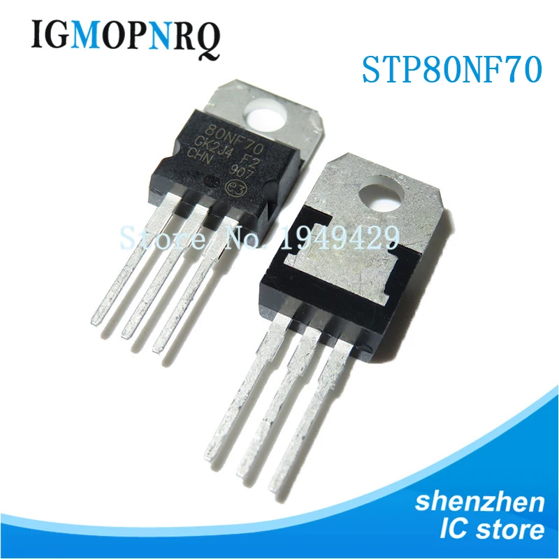 

10PCS STP80NF70 TO-220 P80NF70 TO220 80A 70V new original