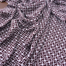 Полная шелковая креповая ткань 1,4 м широкая специальная распродажа шелковая креповая шелковая ткань с буквенным принтом