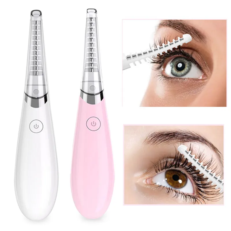 

Mini USB Rechargeable Electric Heated Eyelash Long-Lasting Portable Electric Ironing Eyelash Curler Device For Beauty Gift