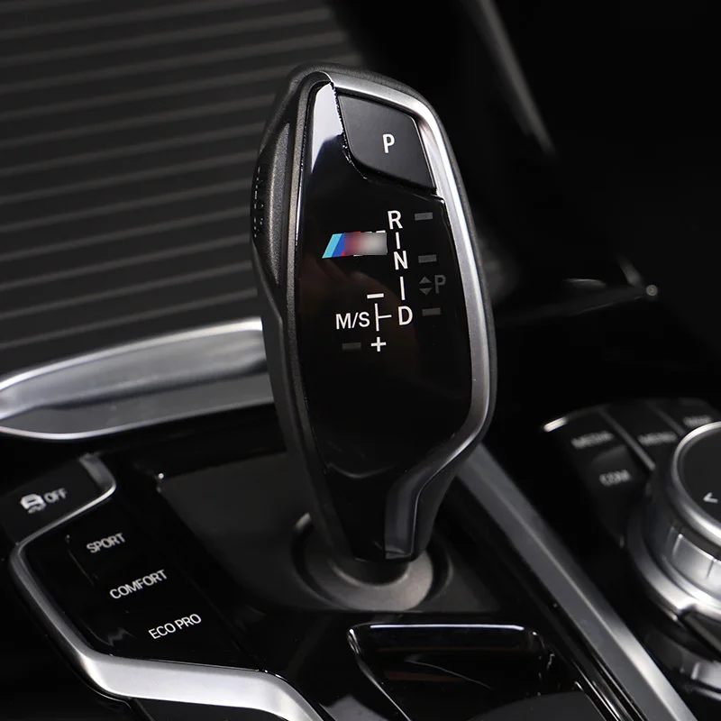 M эмблема ручка переключения рулевого механизма автомобиля Панель крышка наклейки для BMW 5 7 6 серии GT X3 X4 G31 G30 F90 G32 G38 F13 F12 G11 G12 G01 G02 F25
