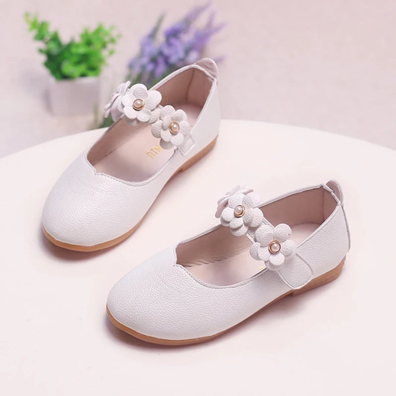 children's sandals near me 1-11 year Leather Girls Shoes Flowers Party Shoes For Baby Princess Shoes for Kids Children Flats Dress Shoe White Sandal Lady s children's shoes for sale