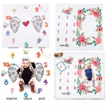 Цветок новорожденный младенец одеяло пеленать органический муслин обертывание фотографии реквизит