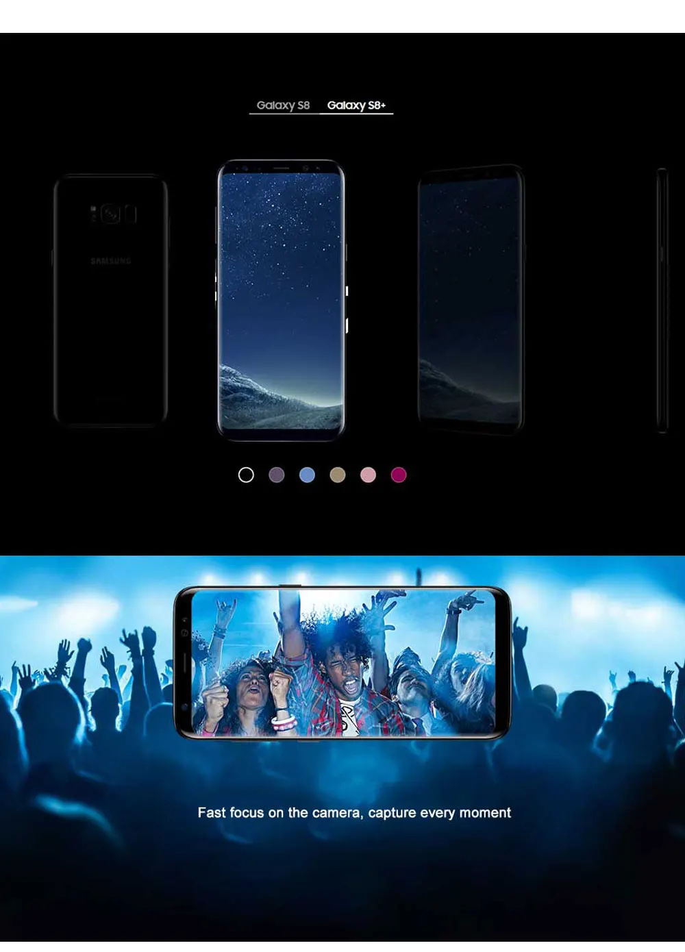Новая Оригинальная T-Mobile версия samsung Galaxy S8 G950U мобильный телефон 4G Snapdragon 835 Восьмиядерный 4 Гб ram 64 Гб rom 5," NFC телефон