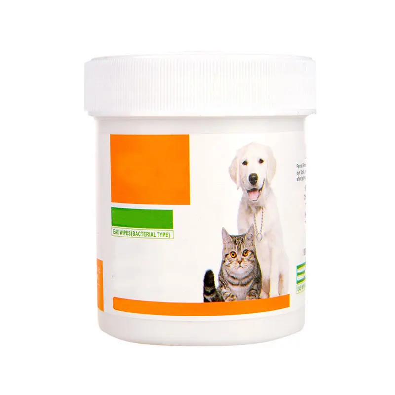 120Pcs Cat Dog Tear Stain Remover Pet Eye Wet Wipes Gentle Non-intivating Cleaning Wipes For Pet Cleaning Paper Towels