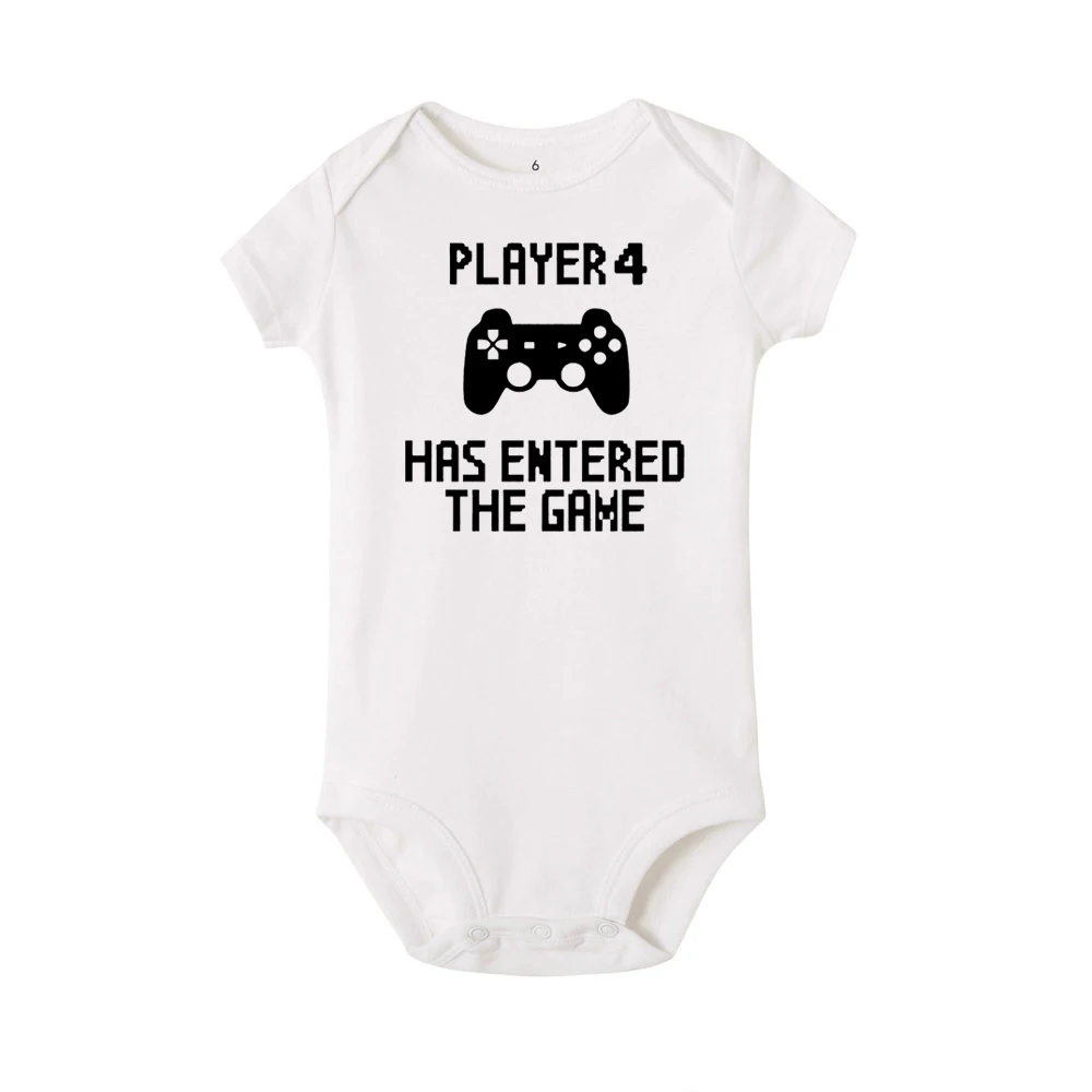 Player 4 Has Entered The GameVideo Game Nerdy Cute Dorky Gerber Onesie 