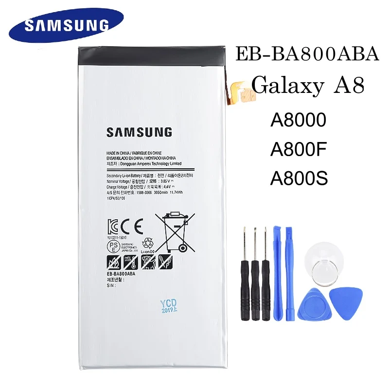 Оригинальный Сменный аккумулятор для Samsung GALAXY A8 2015 A8000 A800F A800S A800YZ 3050 мАч