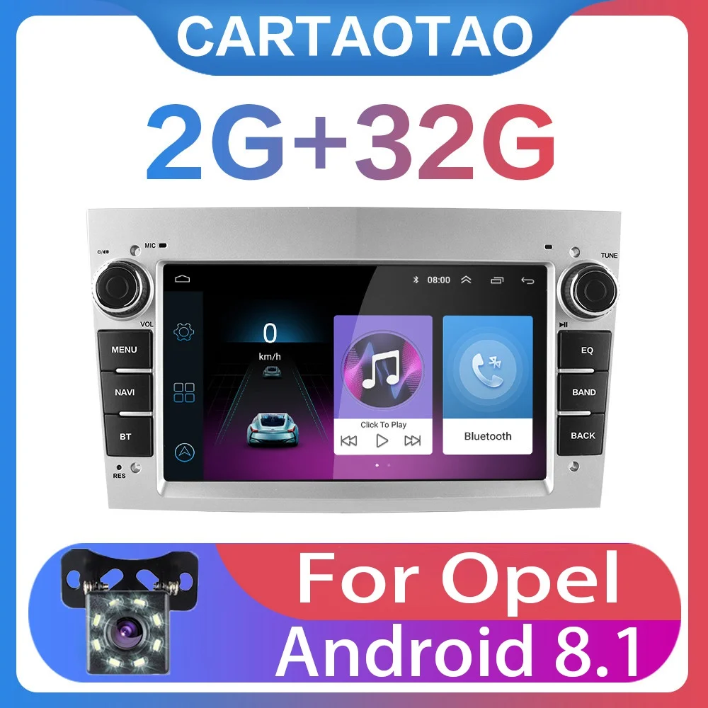 Автомагнитола GO 2DIN Android 8 1 GPS Wi Fi плеер для opel Vauxhall Astra H G J Vectra Antara Zafira Corsa Vivaro Meriva без