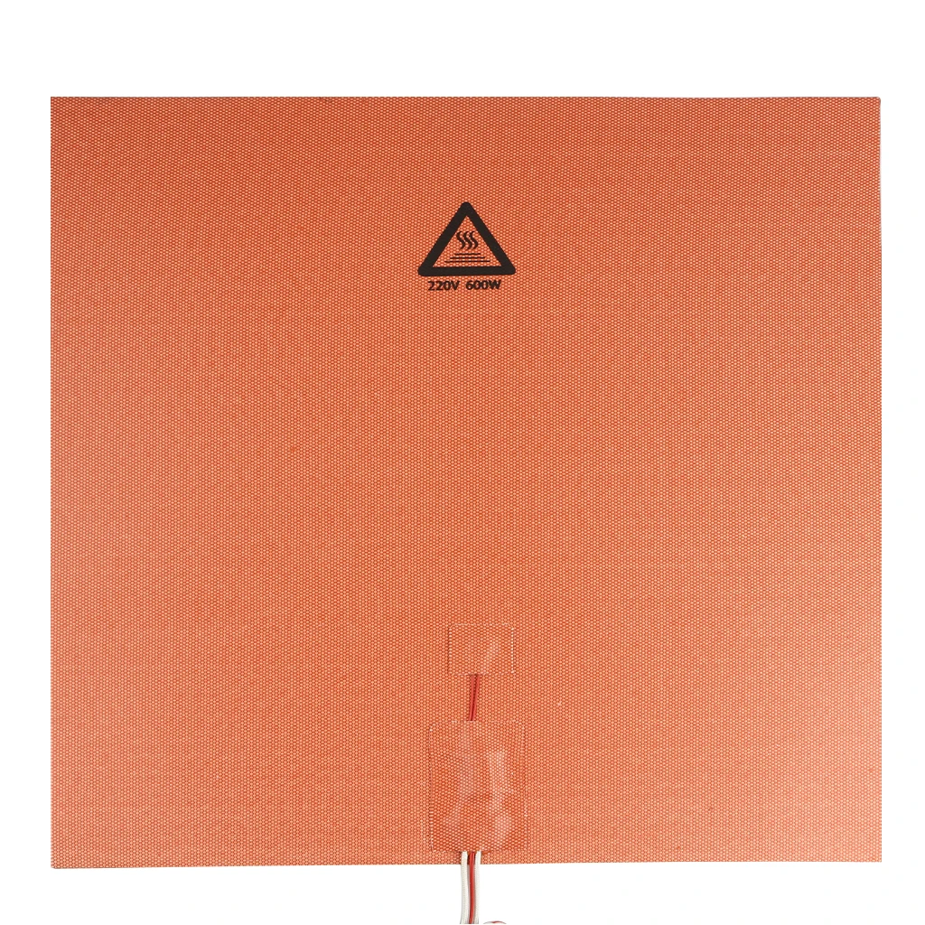 Silicone Heating Mat With Heated Bed Heating Pad 400x400 Mm For 3D Printer 600W