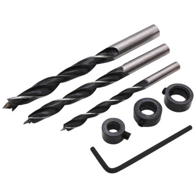 38pcs DIY Woodworking Locator Pocket Hole Cutter Drill Guide Wood Tenon Set