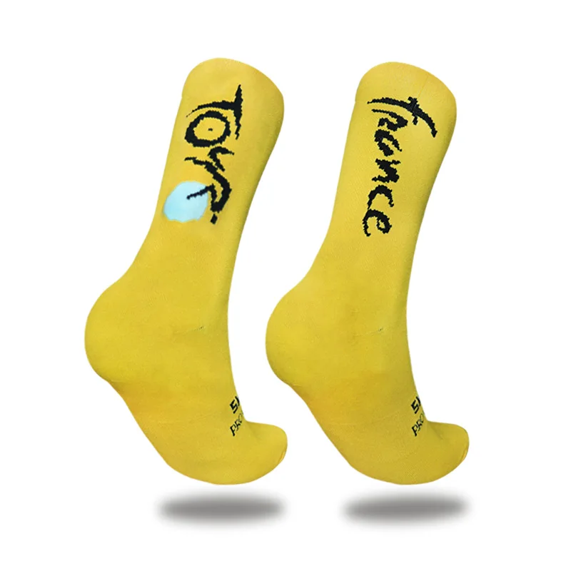 Cycling Socks Men Women Champion Stripes Sports Breathable Compression