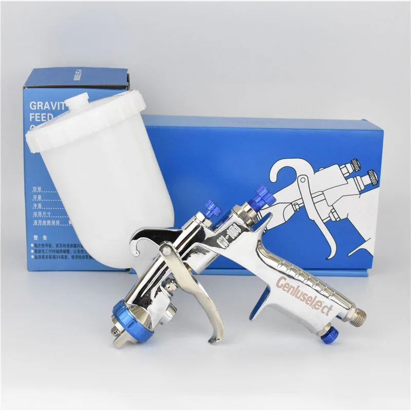 

Spray Gun W101 air spray gun hand manual spray gun,1.0/1.3/1.5/1.8mm Japan quality, W-101 paint Sprayer 400CC plastic tank