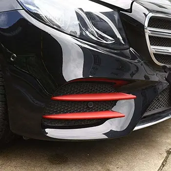 

ABS plástico cromado Frente lámpara de niebla Cubierta de tira Accesorios de auto para E Clase W213 2016 2017 2018 E43 AMG