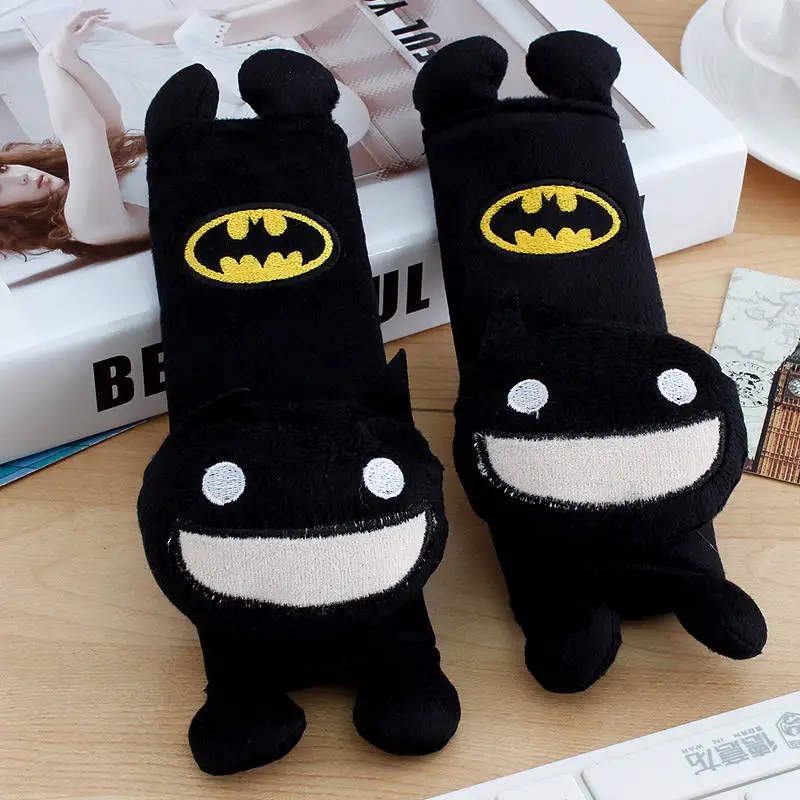 Batman 2 шт./компл. disney Микки Мышь стежка ремня автокресла высокого качества колодки ремни безопасности плечевой ремень рюкзак подушки для мальчиков, подарки для девочек - Цвет: Batman