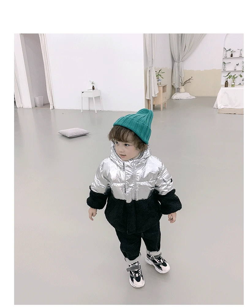 Ann Mom/детская одежда для младенцев зимняя стильная модная одежда для мальчиков с подкладкой из хлопка и флиса, se pin jie, Berber