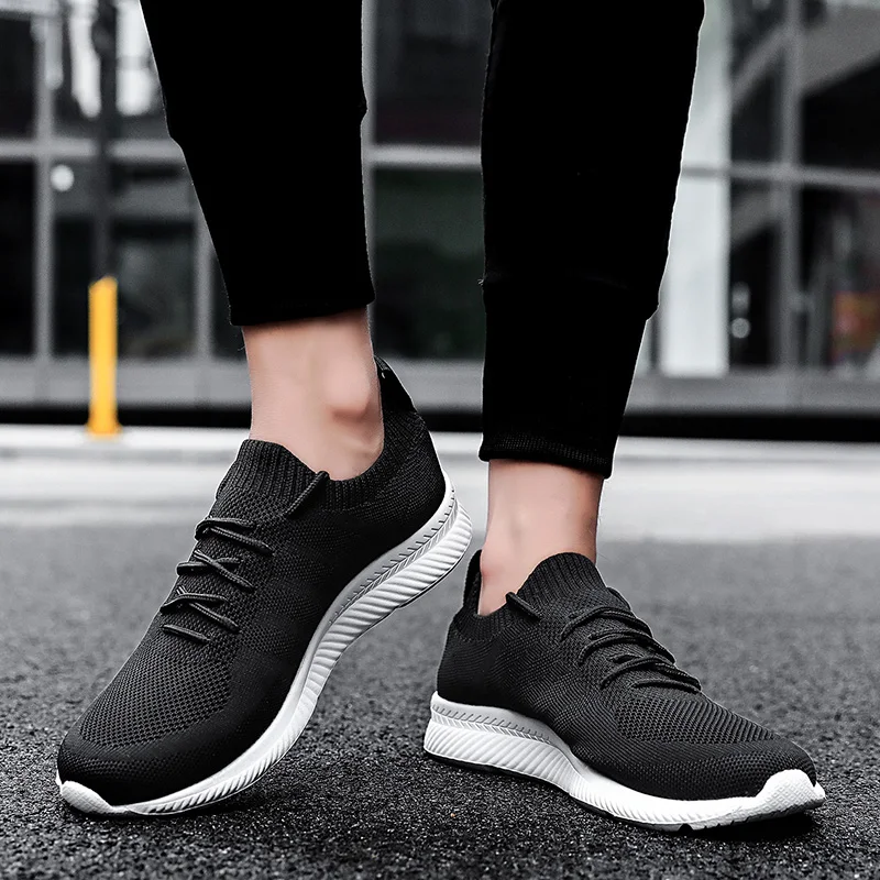 Кросовки мужские Кроссовки; Tenis Mujer; Женская теннисная обувь; Tenis Blancos; унисекс; Zapatos; кроссовки с дышащей сеткой; Мужская Спортивная обувь; chaussures femme - Цвет: Черный
