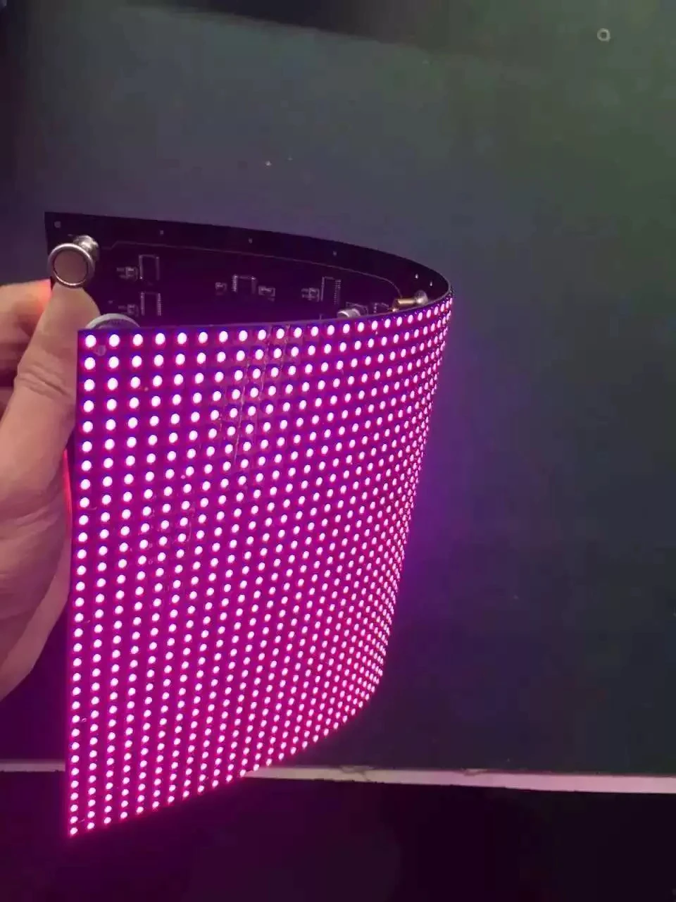 Módulo de panel led flexible para pared, pantalla led de forma