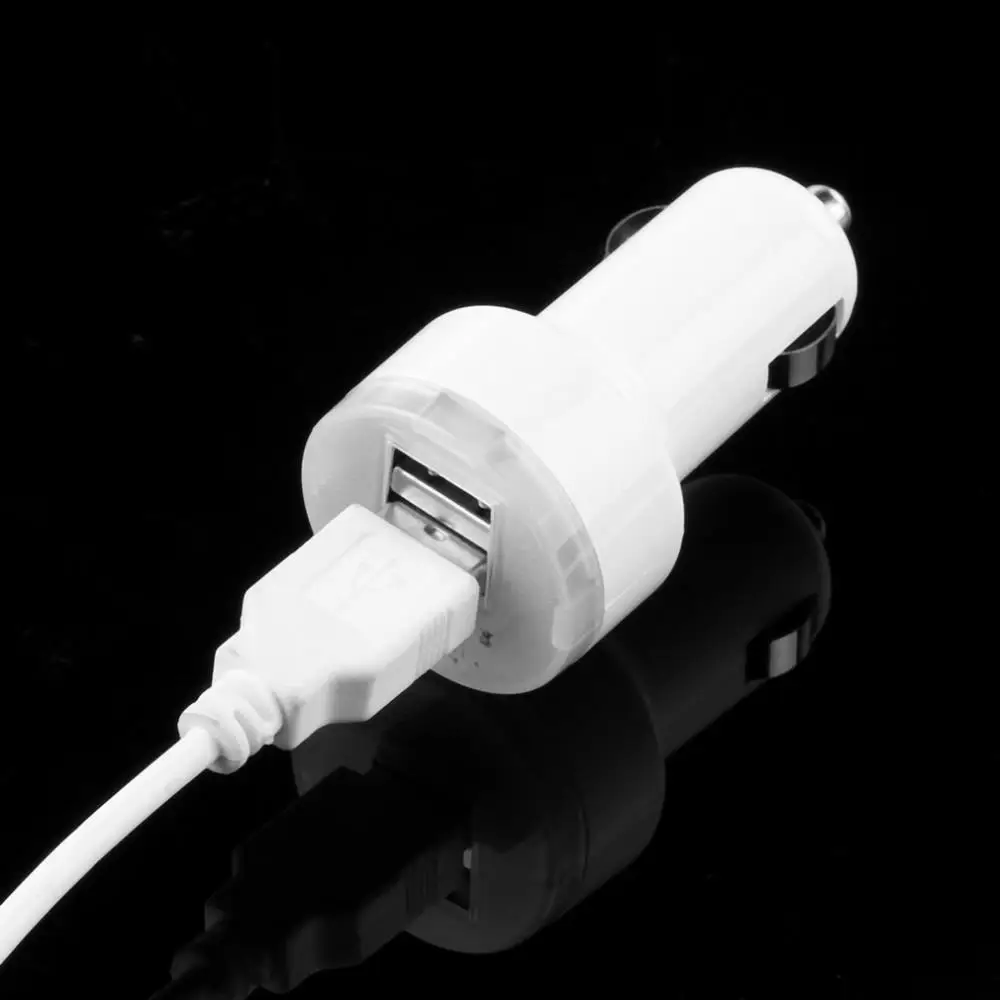 Автомобилей Высокое качество двойной 2 Порты и разъёмы зарядных порта USB для автомобиля Мощность Зарядное устройство адаптер для iPhone6/6 PLUS 5S для iPod Камера синий светильник горячая распродажа