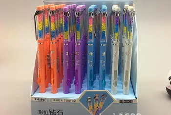 

korea Rainbow diamond cartoon automatic pencil school gift student Mechanical Pencil 0.5mm writing pen promotion pen 60pc/lot