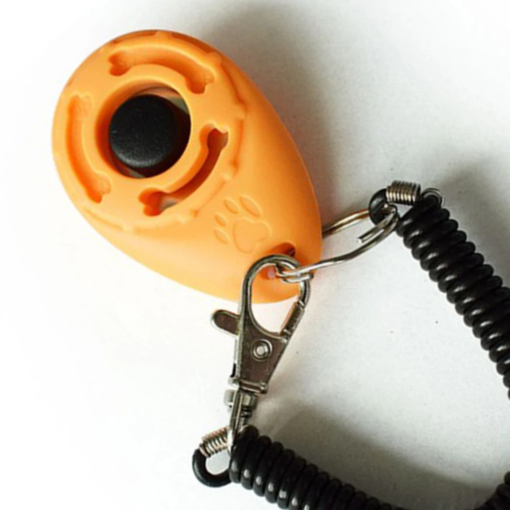 Portable Pet Dog Whistle Puppy Button Clicker Trainer Agility Aid Wrist