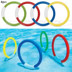 4 шт./партия кольцо для дайвинга смешная разноцветная игрушка для дайвинга игрушка для плавательного бассейна для детей