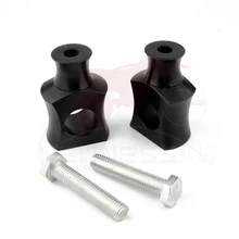 " Мотоцикл черный/хром руль стояки зажим для Honda Suzuki Kawasaki Yamaha Harley Dyna Кафе Racer Chopper Bobber