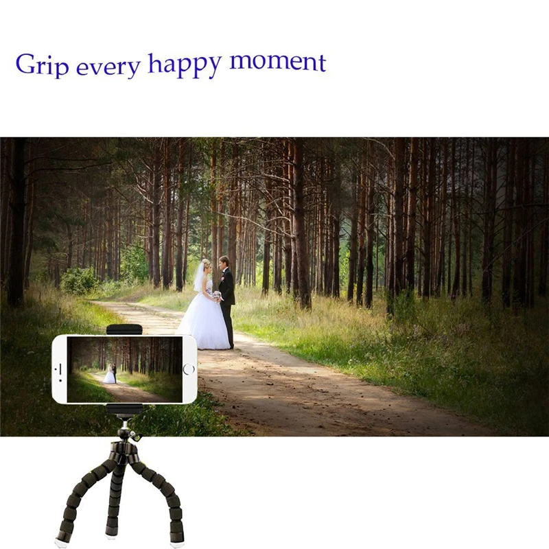 Гибкий регулируемый штатив с Bluetooth камерой для IPhone X 8 7 Plus 6S Gopro Hero Akaso EK7000 Экшн
