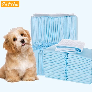 

Petshy Portable Disposable Pet Diapers Mat Pad Waterproof Dogs Cat Bed Cage Urine Pad Mats Absorbent Animal Travel Pet Pee Pads