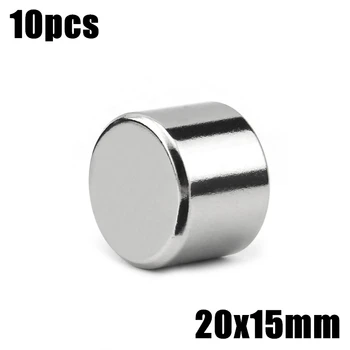 

10pcs 20x15mm Super Powerful Strong Bulk Small Round NdFeB Neodymium Disc Magnets Dia 20mm x 15mm N35 Rare Earth NdFeB Magnet