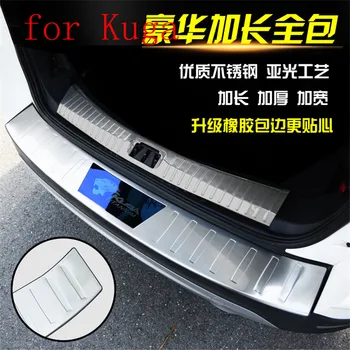 

High quality 304 Stainless Steel Rear Bumper Protector Sill Trunk Tread Plate Trim fit for Ford Kuga 2013 to 2017 Car styling