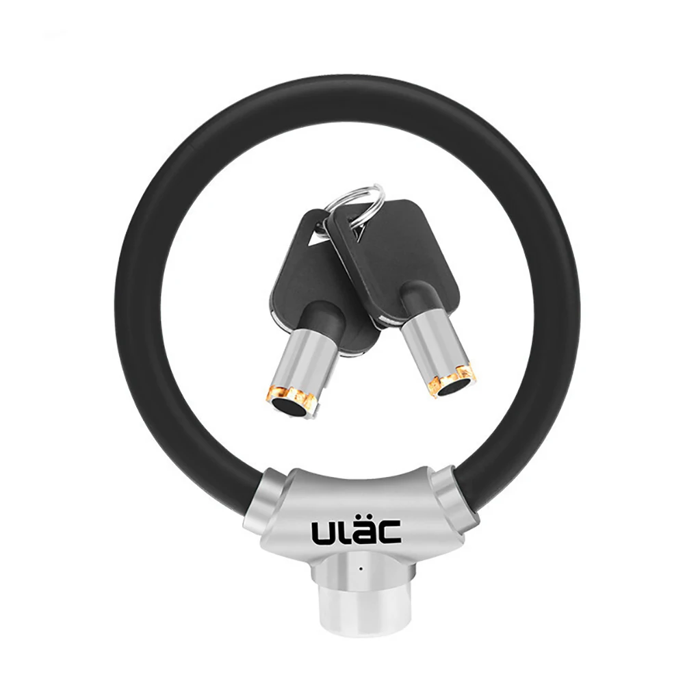 Safety Accessories Motorcycle With 2 Keys Protection Outdoor Universal Portable Bicycle Lock Cycling Mini Ring Anti-theft PVC