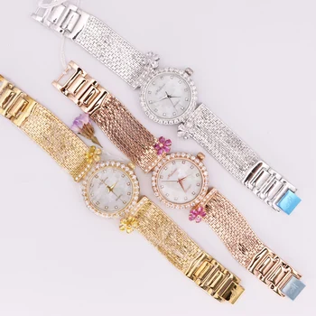

TOP MELISSA LADY WOMEN'S WATCH JAPAN QUARTZ FASHION TASSEL BRACELET RHINESTONE LUXURY CRYSTAL FLOWER GIRL'S BIRTHDAY GIFT BOX
