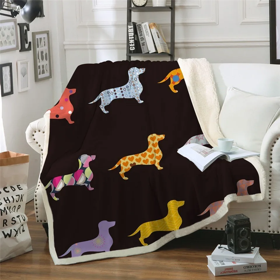 3D-Dachshund-Sausage-Sherpa-Blanket-For-Kids-Adults-Cartoon-Colorful-Plush-Throw-Blanket-Sofa-Dog-Puppy (1)