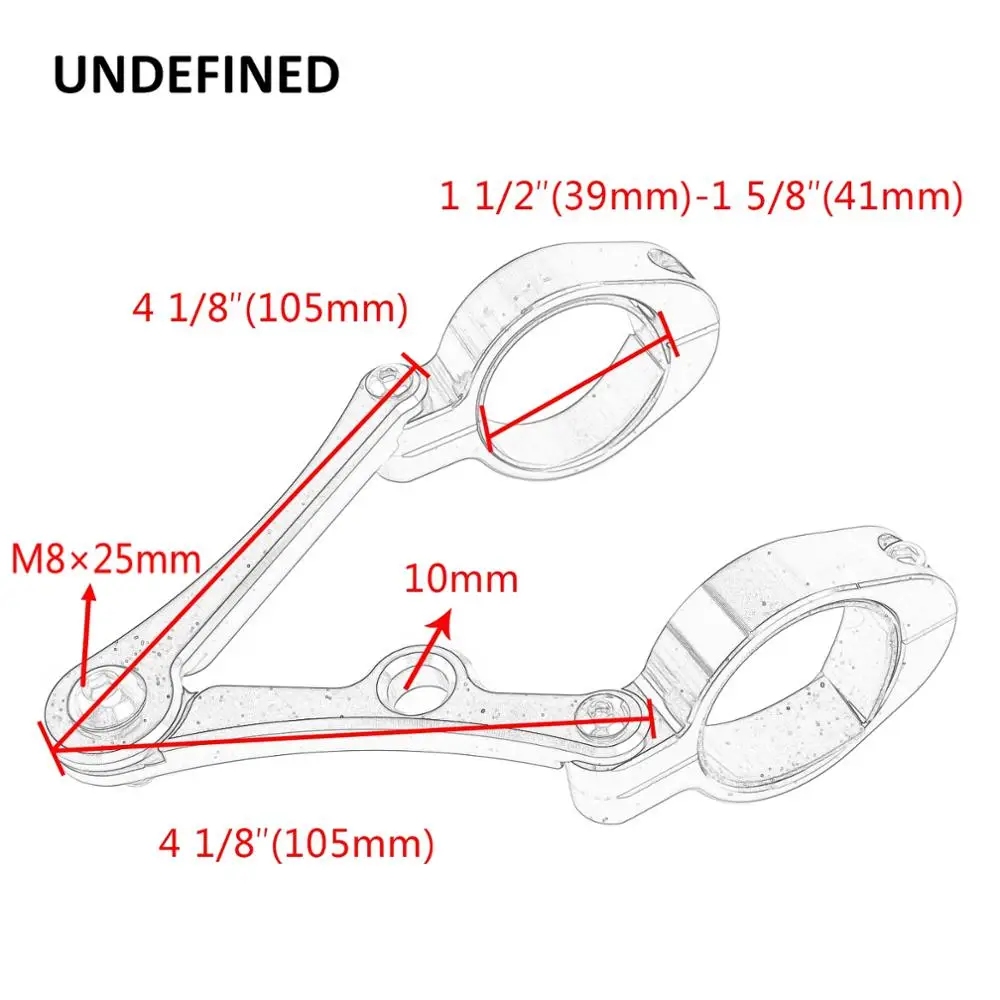 41 мм мотоциклетные кронштейн, крепление для фары 39 мм вилка трубка держатель прожектора для Harley индийский Triumph Cafe Racer аксессуары для двигателя