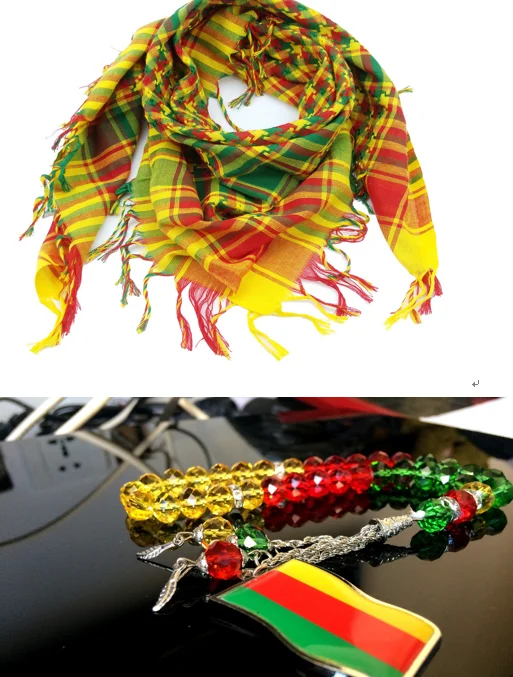 2 шт./лот Kurdischen Flagge шарф kэффективе роява флаг Tasbih подвесное ожерелье Tespih чехол для